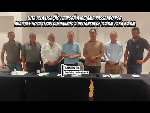 Prefeitos anunciam projeto de pavimentação entre Iretama, Nova Tebas, Arapuã e Ivaiporã