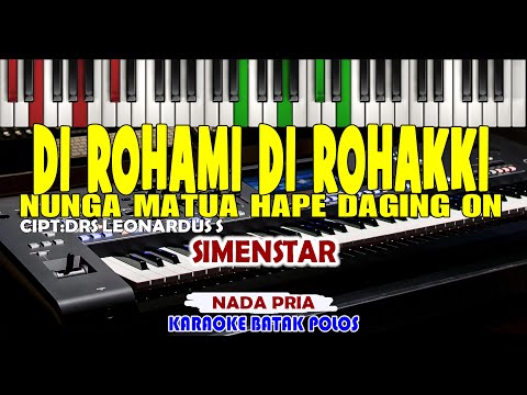 Karaoke DIROHAMI DIROHAKKI(Nungga Matua Hape Daging on) Simenstar Trio||Live Keyboard||HD