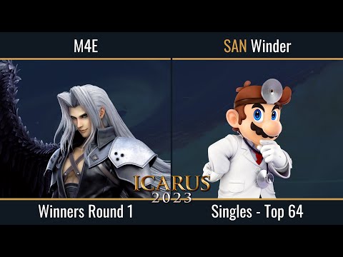 ICARUS 2023 - M4E (Sephiroth) vs Winder (Dr. Mario) - Top 64 Winners Round 1