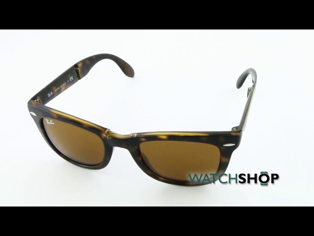 Vídeo relacionado con Gafas de sol Ray-Ban RB4105 Wayfarer, plegables, no polarizadas, 50 mm 710 50 mm