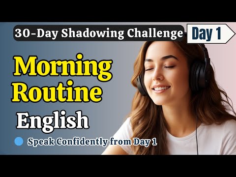 Learn English FAST with Real Morning Sentences |Day 1 |Shadowing English Speaking Practice