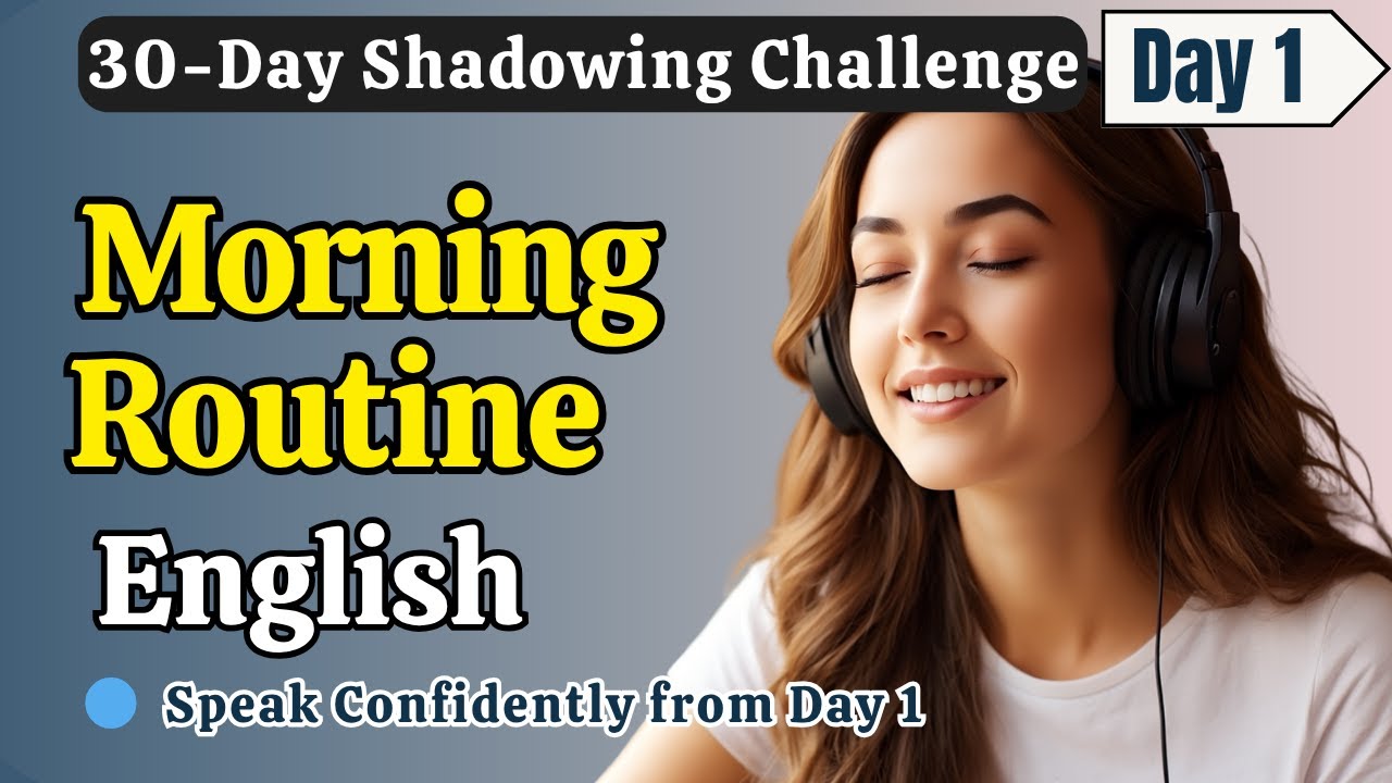 Real Morning English Conversations for Daily Life & Work |Day 1 |Shadowing English Speaking Practice