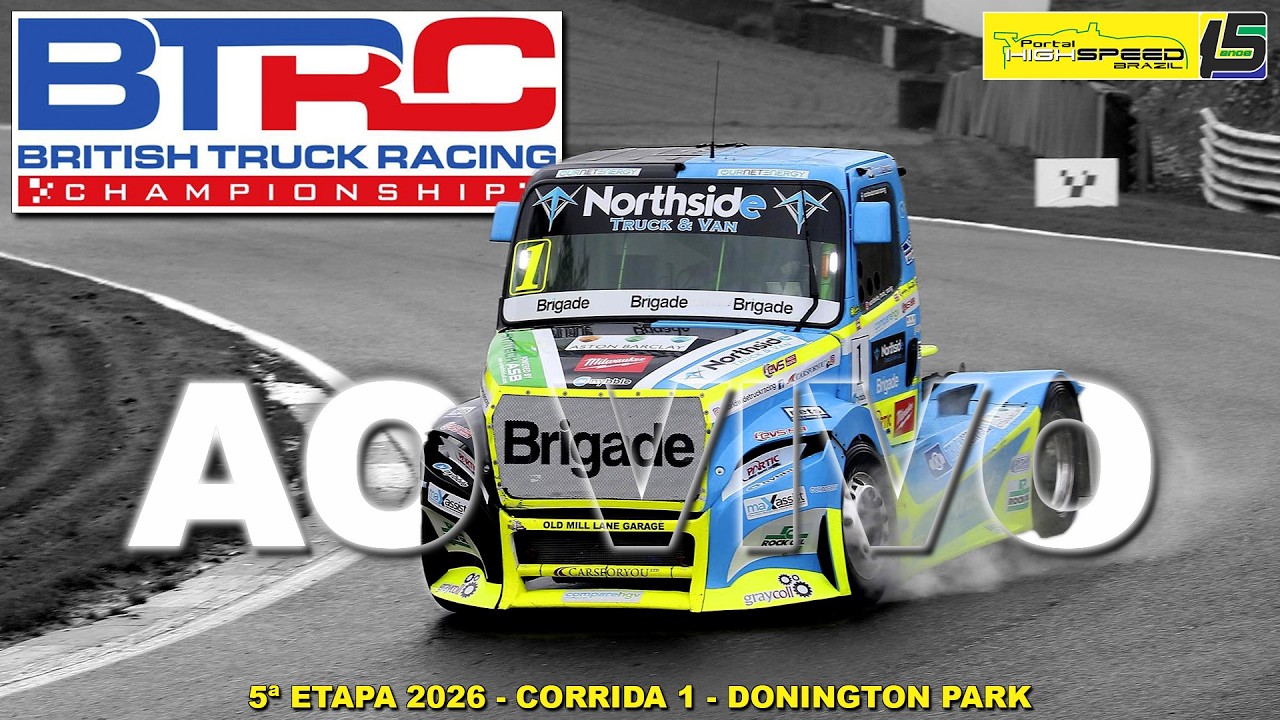 🔴 BRITISH TRUCK RACING CHAMPIONSHIP | Corrida 1 | 5ª Etapa 2026 | Leicestershire (UK) | AO VIVO