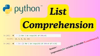 What is List Comprehension in Python ? #python #listcomprehension #datascience