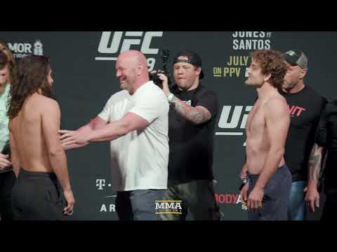 UFC 239: Jorge Masvidal vs. Ben Askren Weigh-In Staredown - MMA Fighting