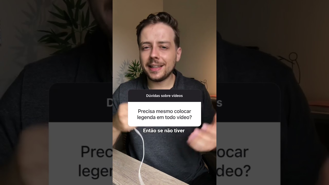 Legendas em todo vídeo, será que precisa disso mesmo?
