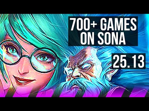 SONA & Jinx vs ZILEAN & Ezreal (SUP) | 2/2/12, 700+ games | KR Master | 25.13