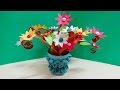 Quilling miniature flower vase