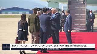 Download the video "President Trump Arrives at Busan, South Korea"