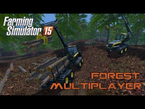 Farming Simulator 15 - First Multiplayer Foresting!