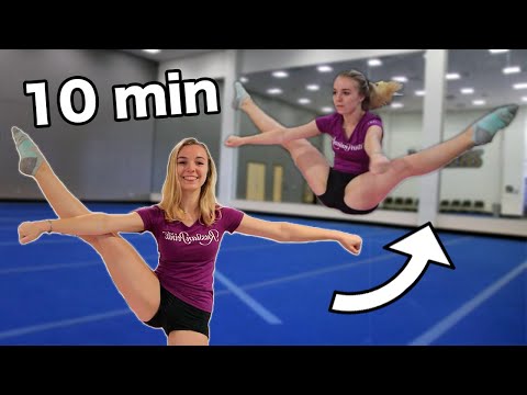 My Toe Touch Workout for Cheer and Dance - improve your jumps FAST!!