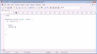 Beginner PHP Tutorial - 185 - Throwing an Exception