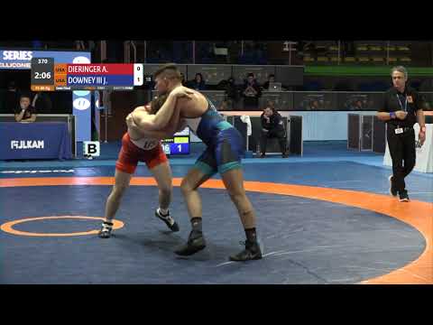 1/2 FS - 86 kg: A. DIERINGER (USA) v. J. DOWNEY III (USA)