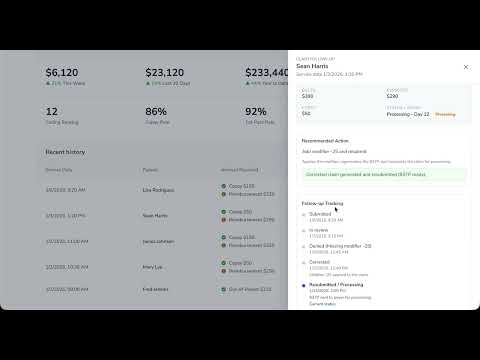 See how Beam's dashboard handles claim resubmission.