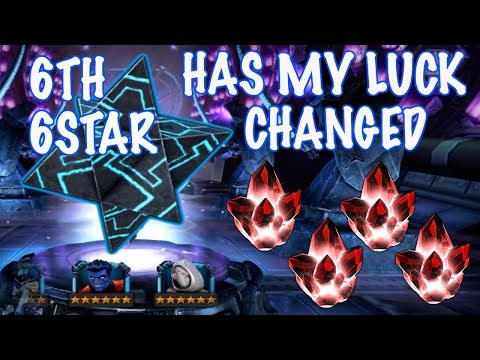 6 STAR CRYSTAL OPENING AND 4 BASIC 5* CRYSTALS(HAS MY LUCK CHANGED)/ MARVEL CONTEST OF CHAMPION