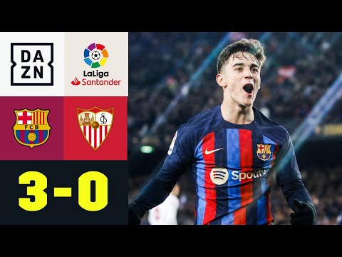 Gavi mit erstem Saisontor!  Barça zieht weiter davon: FC Barcelona - FC Sevilla 3:0 | LaLiga | DAZN