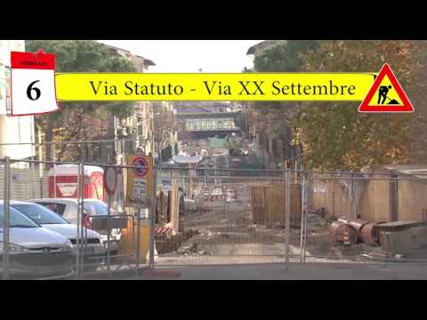 Tramvia Firenze, cantieri tra via dello Statuto e piazza della Costituzione