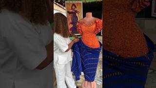 How to tie over wedding ankara dress #zamakalefashion #fashion #latestafricaprint