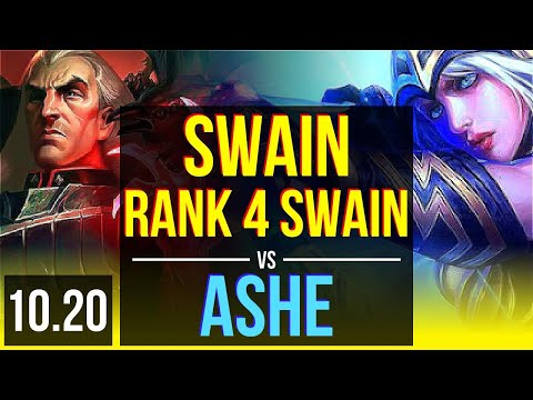 SWAIN & Maokai vs ASHE & Janna (ADC) | Rank 4 Swain, 1200+ games | KR Grandmaster | v10.20