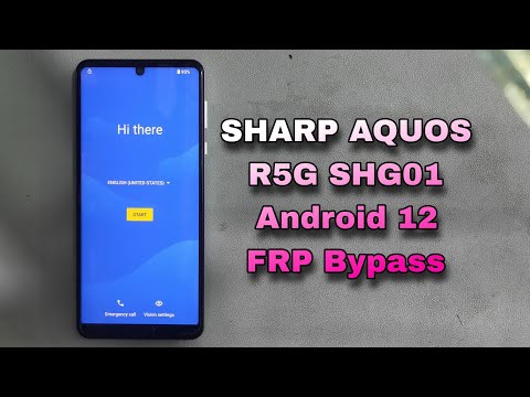 How To SHARP AQUOS R5G SHG01 Android 12 FRP Bypass Without PC