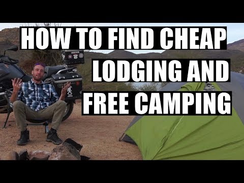 Find Free Campsites Traveling on a Motorcycle (United States) Video