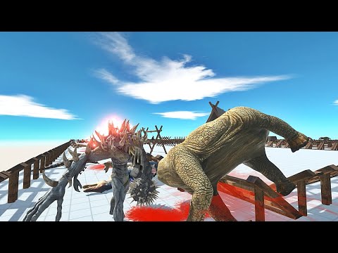 King Scourge vs Dinosaurs in Rustic Death Run - Animal Revolt Battle Simulator