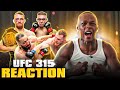 Israel Adesanya Reacts To Jack Della Maddalena Navajo Stirling S EPIC Fights At UFC 315