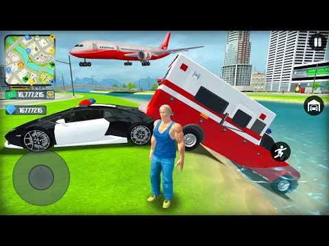 US Police Car Chasing Stolen Cars and Ambulance Drive GTT 6 Simulator - Android Gameplay.