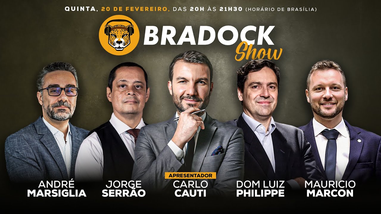 Bradock Show 20/02/25 - Carlo Cauti, Jorge Serrão, André Marsiglia e Mauricio Marcon