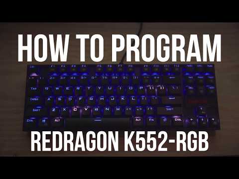 How to Program the Redragon K552-RGB Mechanical Gaming Keyboard