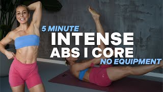 5 MIN INTENSE ABS CORE WORKOUT | AB Burn | No Repeat | Core Finisher | No Equipment