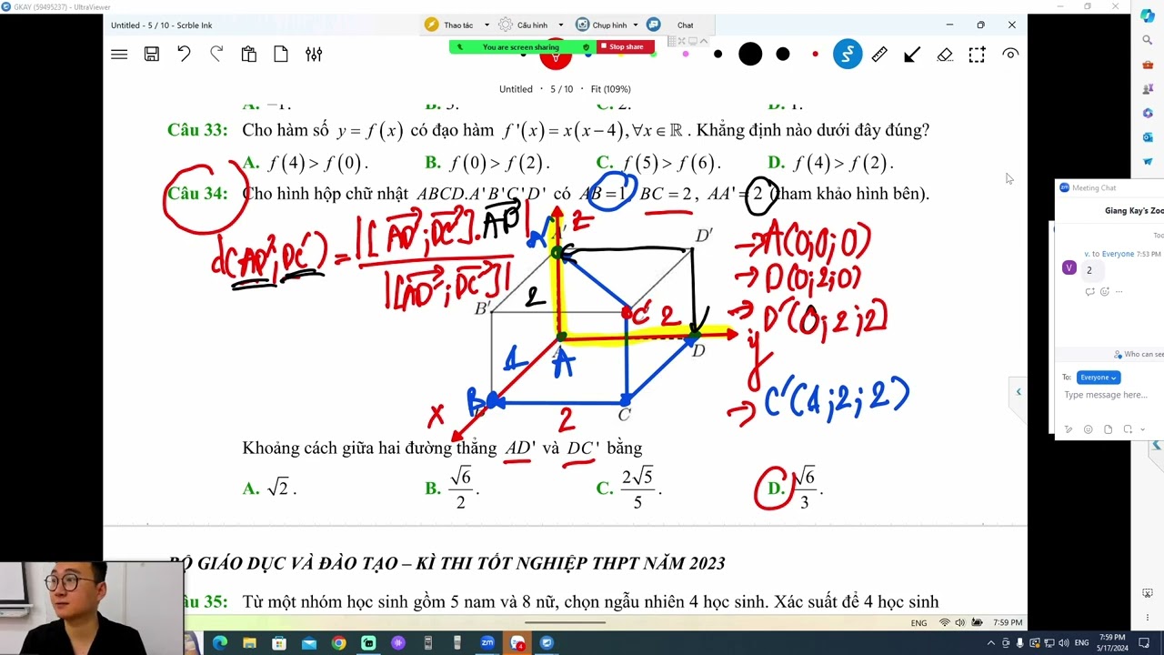 ĐỀ TỐT NGHIỆP 2023 PHẦN 1