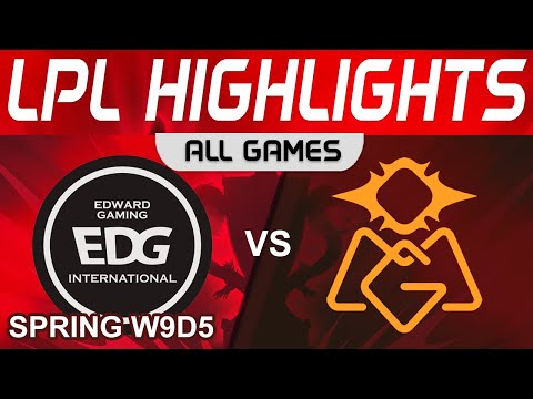 EDG vs OMG Highlights ALL GAMES LPL Spring Season 2023 W9D5 EDward Gaming vs Oh My God by Onivia