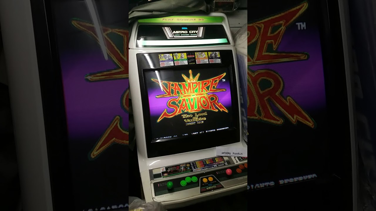 Vampire savior cps2 with my astro city cabinet