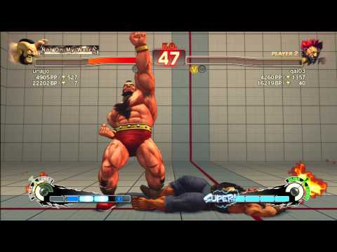 uriajjo(Zangief) Vs qal03(Akuma) AE v2012 Ranked Replay