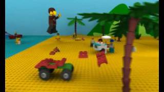 preview picture of video 'Lego - 3D Animation - Fatboy Slim Right here, right now'
