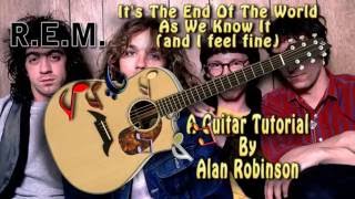 R.E.M.  It's The End Of The World As We Know It (and I feel fine) - Guitar Lesson (easy-ish)