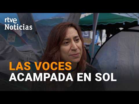 “Yo tengo suerte, tengo un hogar, pero tengo que estar aquí”, voces desde la acampada en Sol