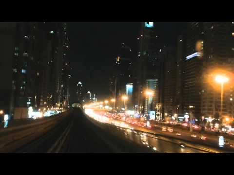 Dubai  Metro World Class Train Metro Station  2015