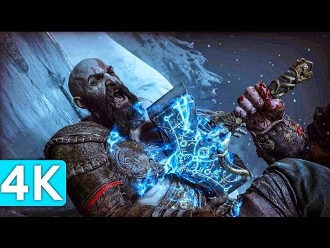 God of War Thor Kills Kratos Scene 4K ULTRA HD - Kratos Death Scene - Thor Vs Kratos Ragnarok 5