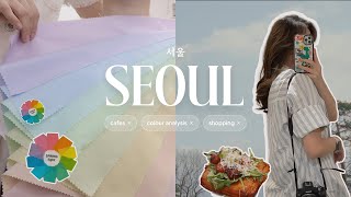 6 days in Seoul 🇰🇷 cafes, shopping in myeongdong, hongdae, colour analysis 🛍️ slice of life 🌸
