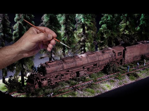 Building A Realistic UNION PACIFIC BIG BOY Locomotive Diorama | TRAIN | RAILWAY | RESIN PRINT