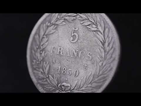Coin, France, Louis-Philippe, 5 Francs, 1830, Paris, VF(30-35), Silver, KM:738