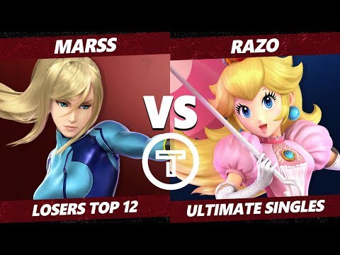 Thunder Smash 3 SSBU - FS Razo (Peach) VS PG Marss (ZSS) Smash Ultimate Losers Top 12