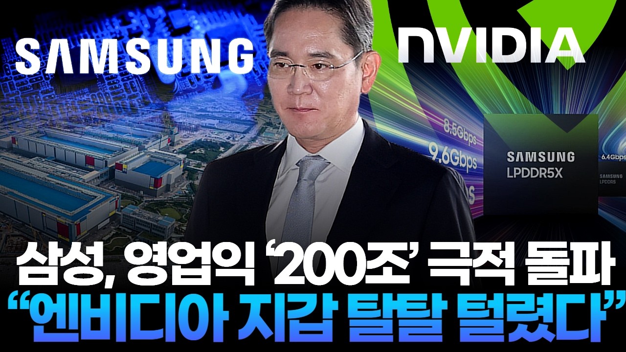 삼성, 영업익 ‘200조’ 극적 돌파 “엔비디아 지갑 탈탈 털렸다”