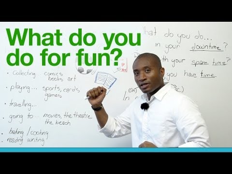 興趣和玩樂怎麼聊，用這些單字就對了！（中英字幕）(What do you do for fun)