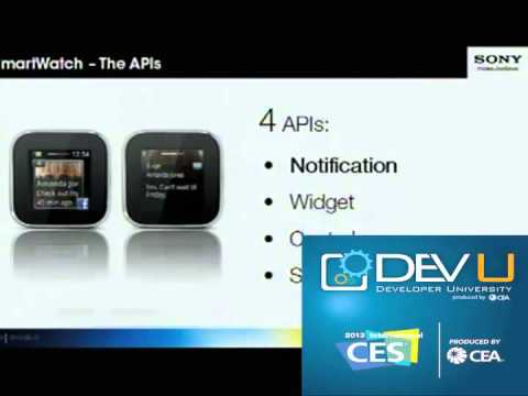 Developer opportunities with Sony SmartWatch ecosystem