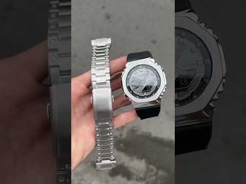 Casio G-Shock GM-2100-1A Silver G-Steel Casioak