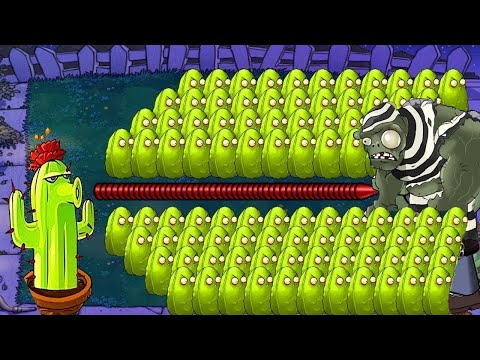 1 Cactus vs 001 Tall Nut Garlic vs Gargantuar Dr.Zombos All /Plants vs Zombies