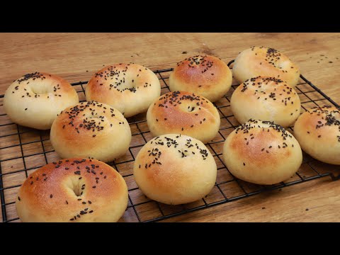 How to make bagel bread | Crispy Bagel | Extremely simple formula